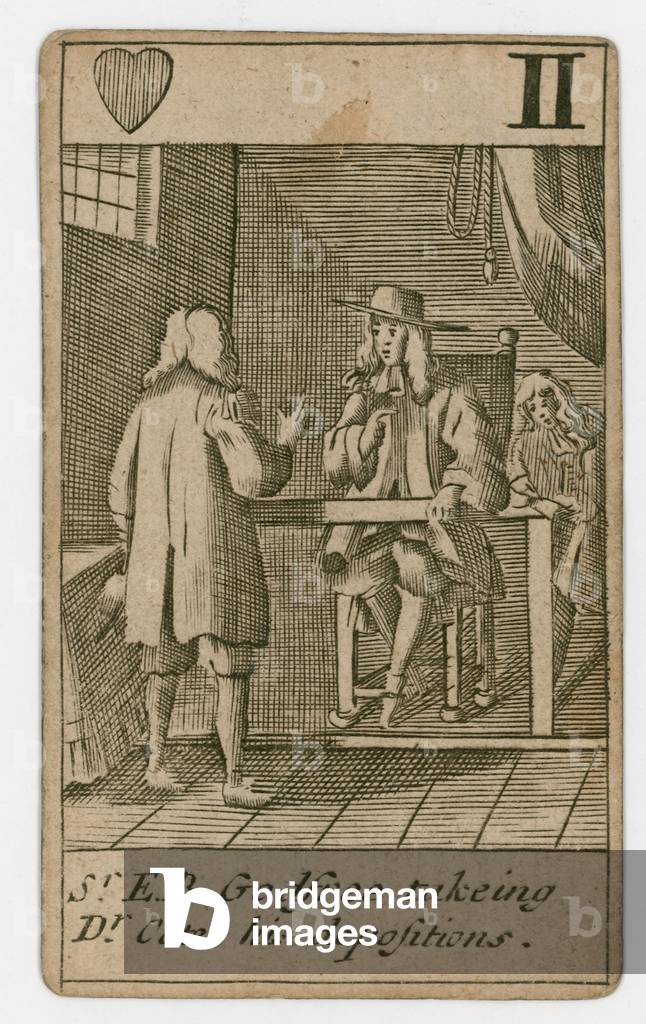 Popish Plot playing card (engraving)