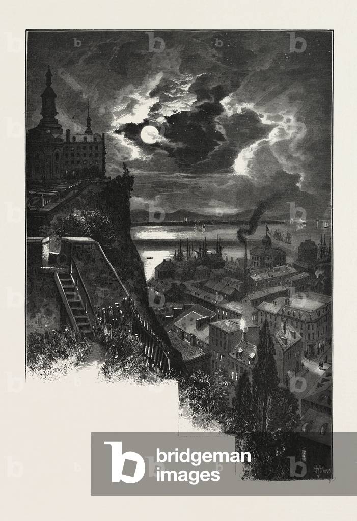 Bild von Gravur "Mit Blick auf den Nordkanal", b/w