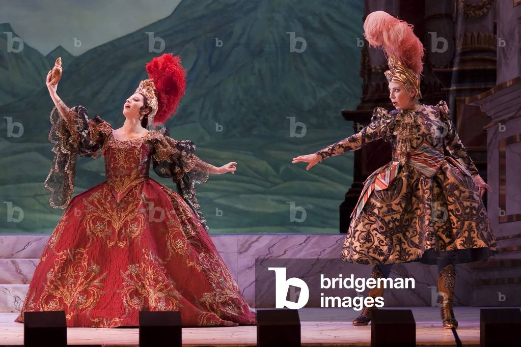 Image of Photography depicting Marina de Liso as Partenope and Maria Ercolano as Arsaces (photo) by Daniel Gon