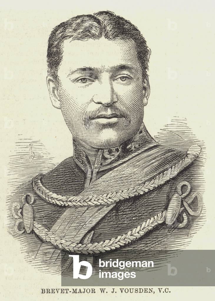 "Brevet-Major W J Vousden" 1881 di English School