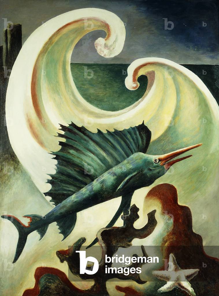 Pesce (olio su stagno)