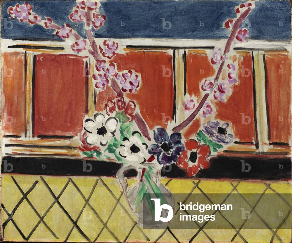Immagine di Dipinto "Anemoni e fiori di pesco" 1944 di Henri Matisse