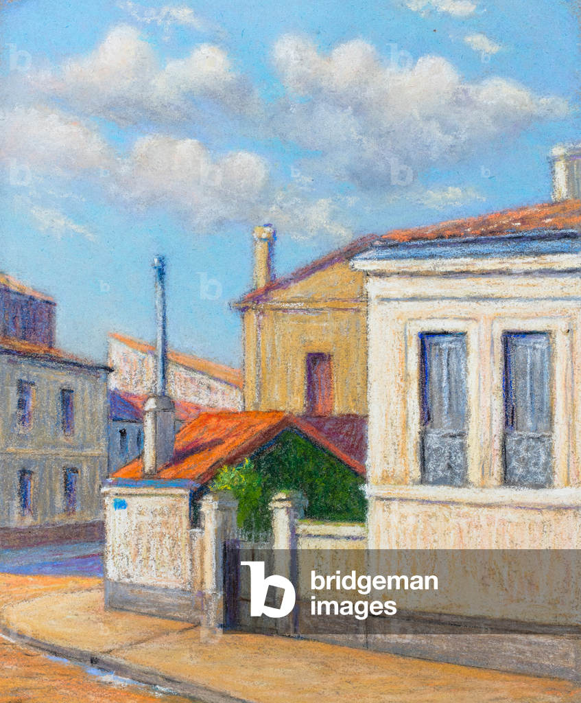 Rue a Bordeaux (pastel on paper)