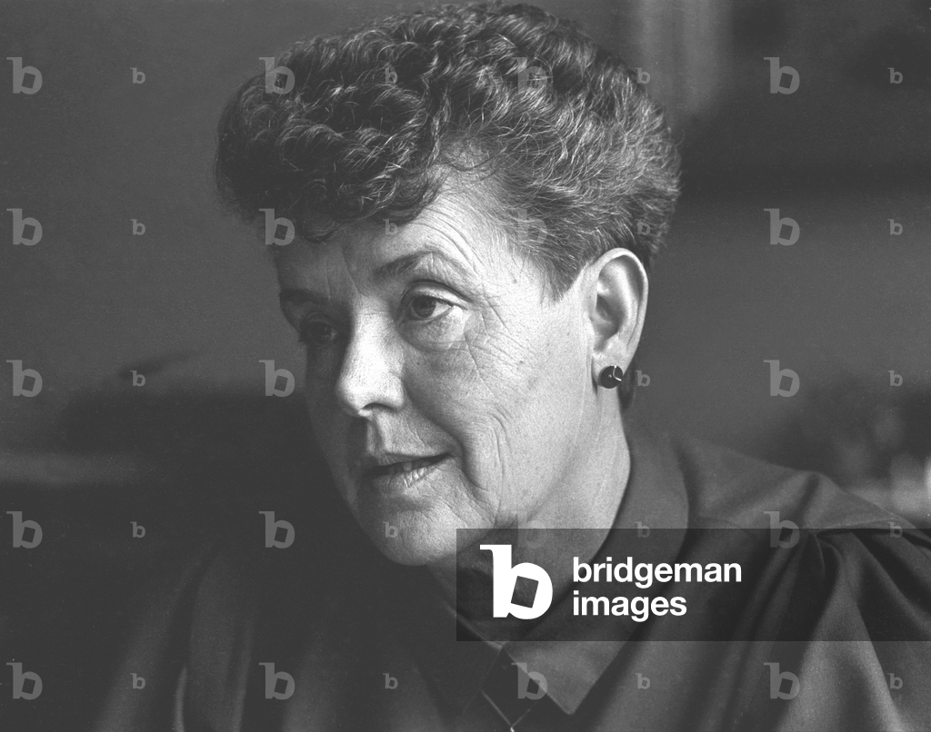 Oslo February 1985. Portrait of Consumer and Administration Minister Astrid Gjerdsen …, 1985 (photo)