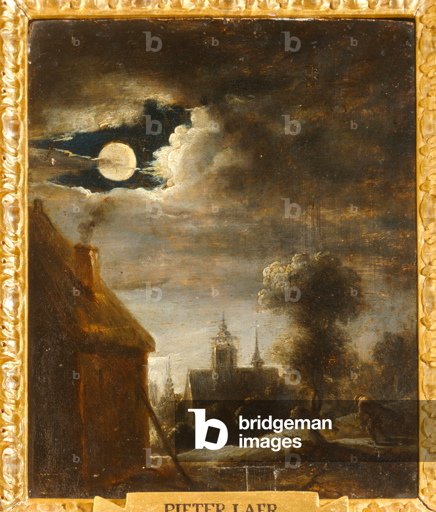 Image de Peinture représentant Nuit au clair de lune par Pieter van Laer