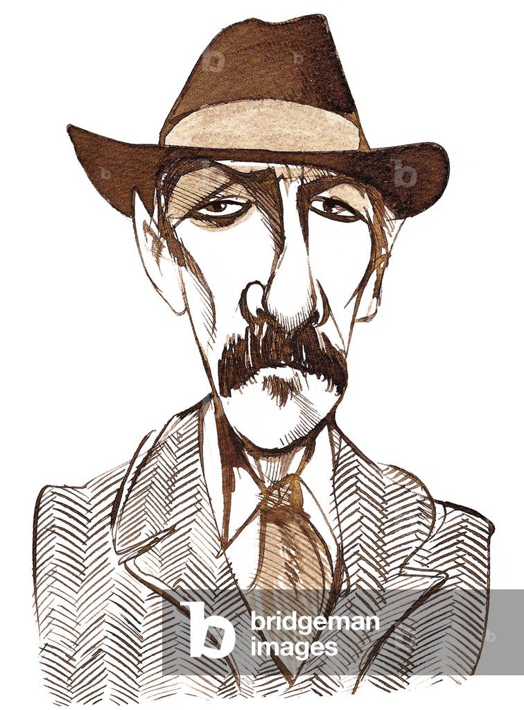 Charles Widor, compositore, organista e insegnante francese, (1844 - 1937) caricatura