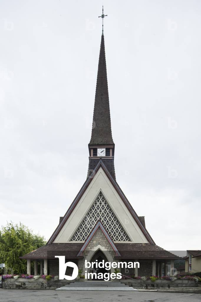 Bild von Fotografie "Kirche Unserer Lieben Frau von Leman" 1933 von Maurice Novarina