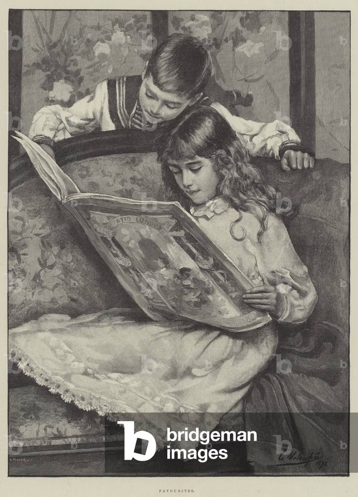 Favoris (gravure) 1892 par Leo Malempre