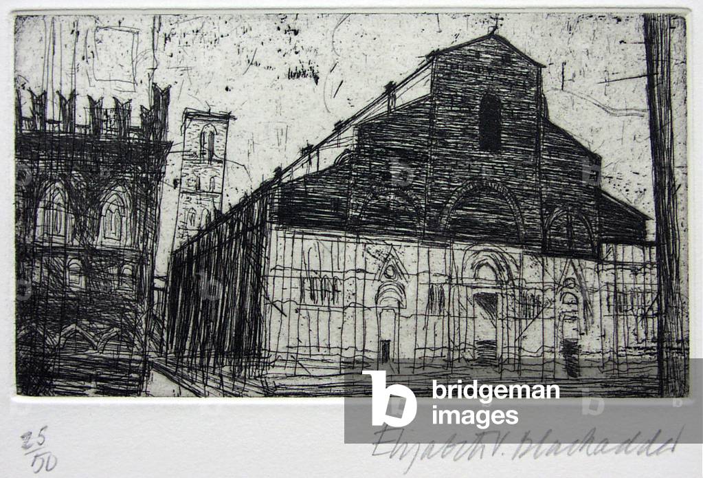 Duomo San Petronio, Bologna (acquaforte)