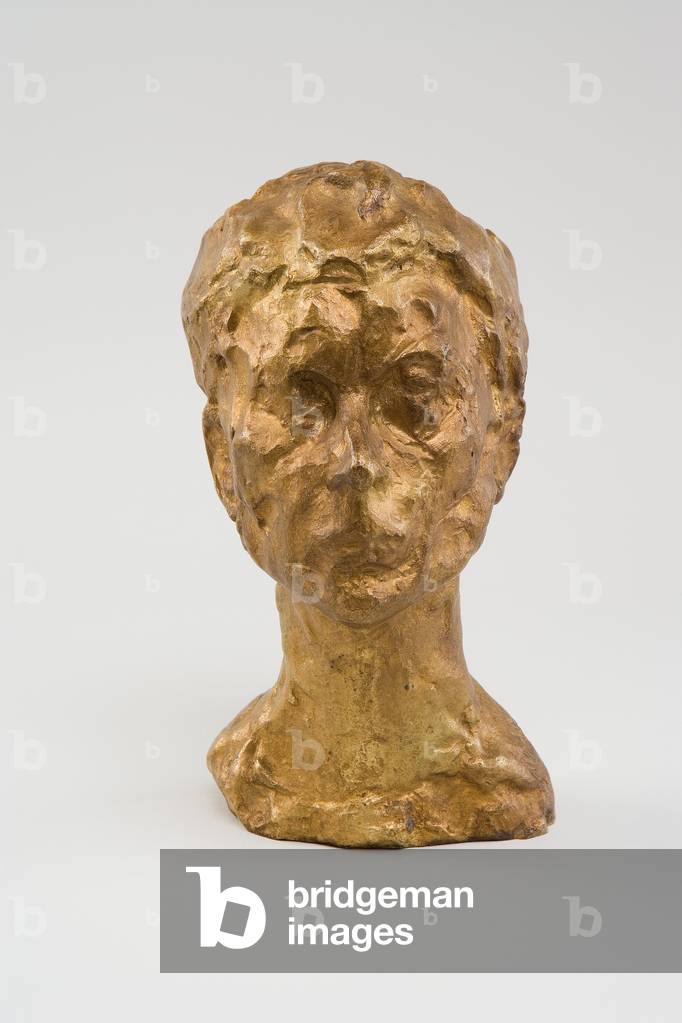 Immagine di Scultura "testa di una donna (Rita)", c.1938 di Alberto Giacometti, b/w