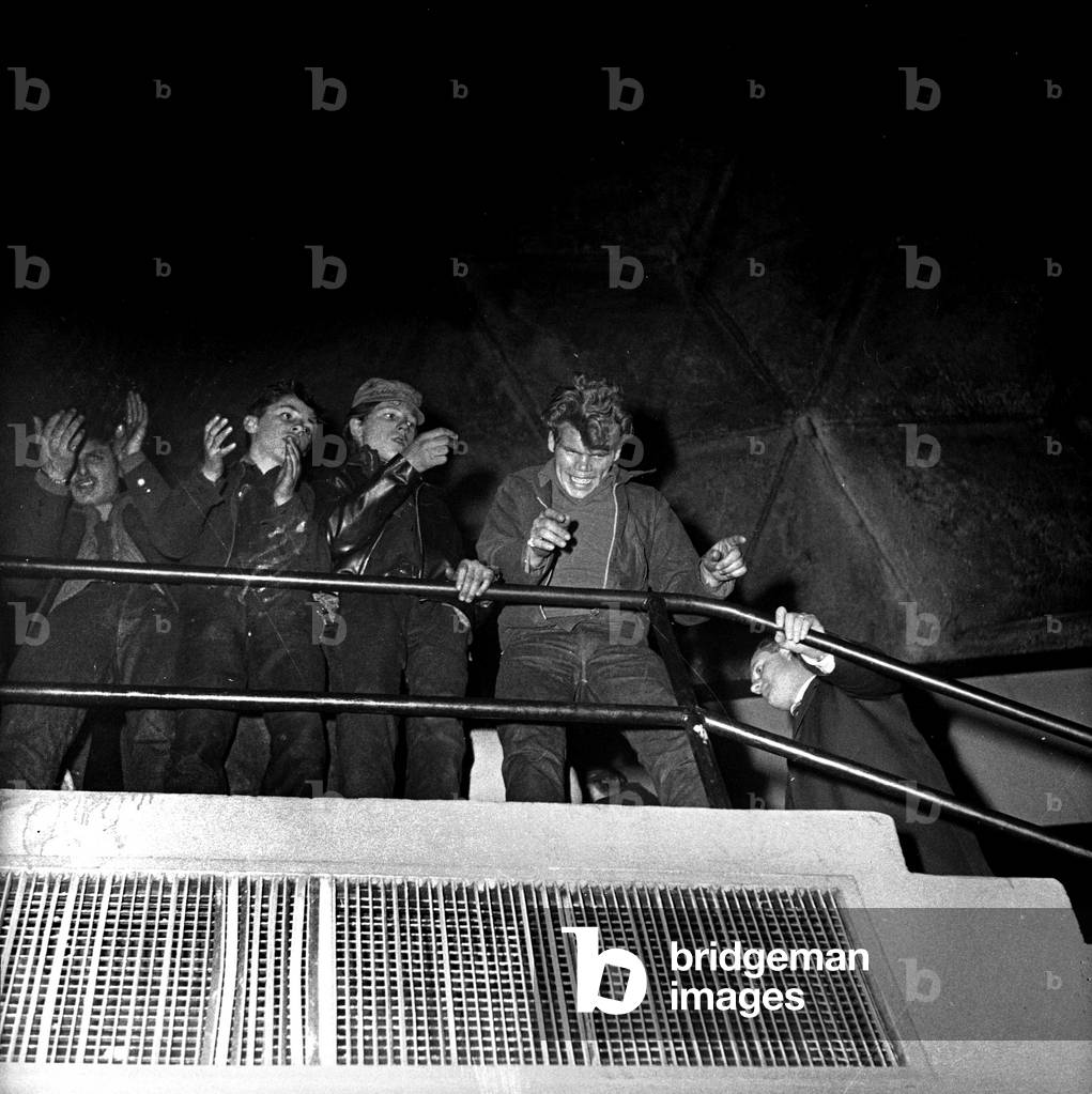 Image de Photographie représentant Concert Vince Taylor (chanteur de rock anglais) 1961 par Giovanni Coruzzi, 