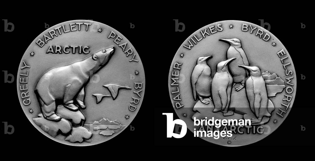 Image of EXPLORER MEDAL, 1941 Medal featuring the names of Arctic and