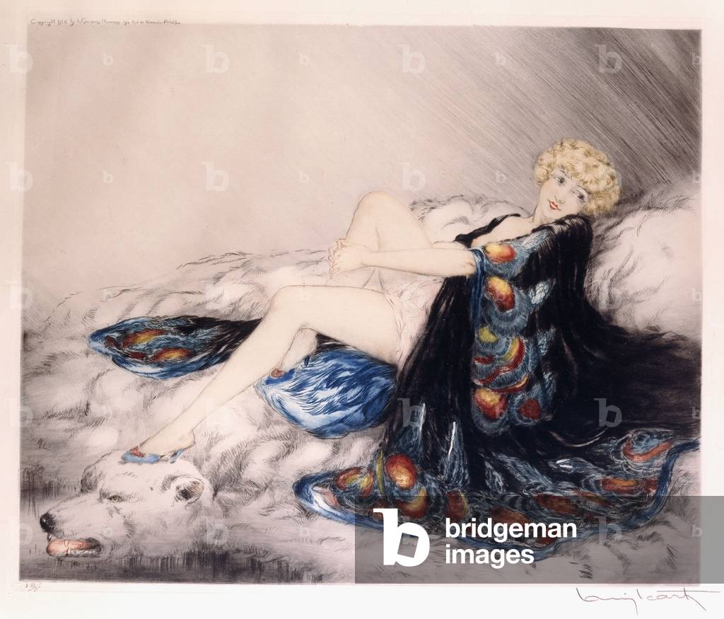 Seidenkleid, 1926 (Farbe Ätzen)