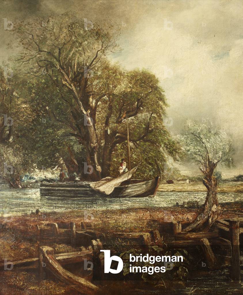 Immagine di Dipinto "Parte di Il cavallo che salta (olio su tela)" 1801 di John Constable