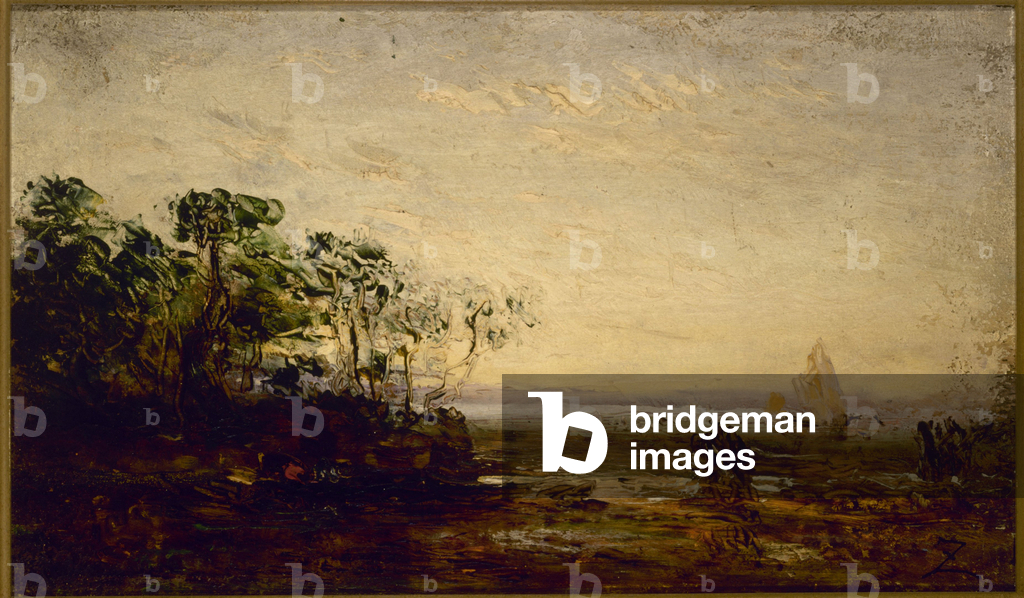 Bild von Gemälde "Martigues" 1850 von Felix Ziem