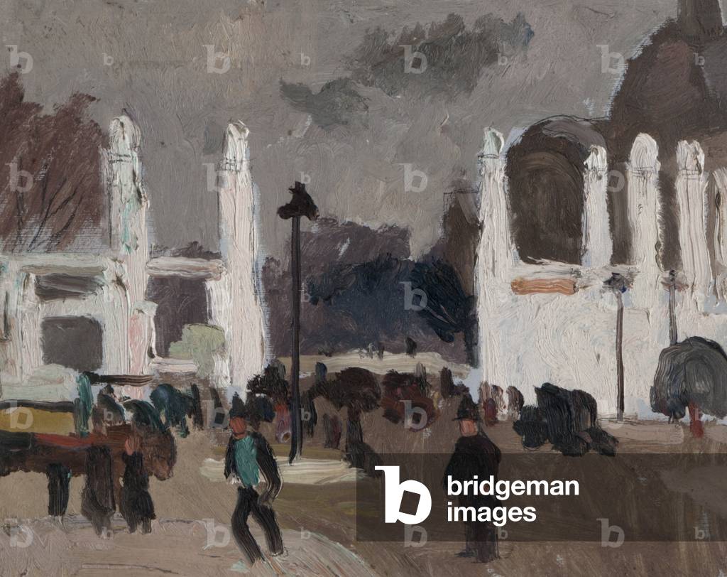 Immagine di Dipinto "Cancelli a Parigi (olio a bordo)" di Christopher Wood