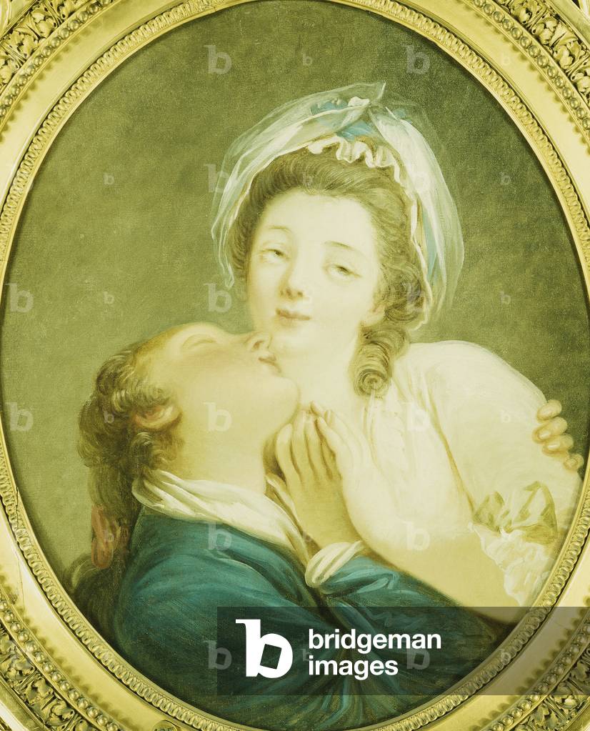 giovani amanti olio su tela