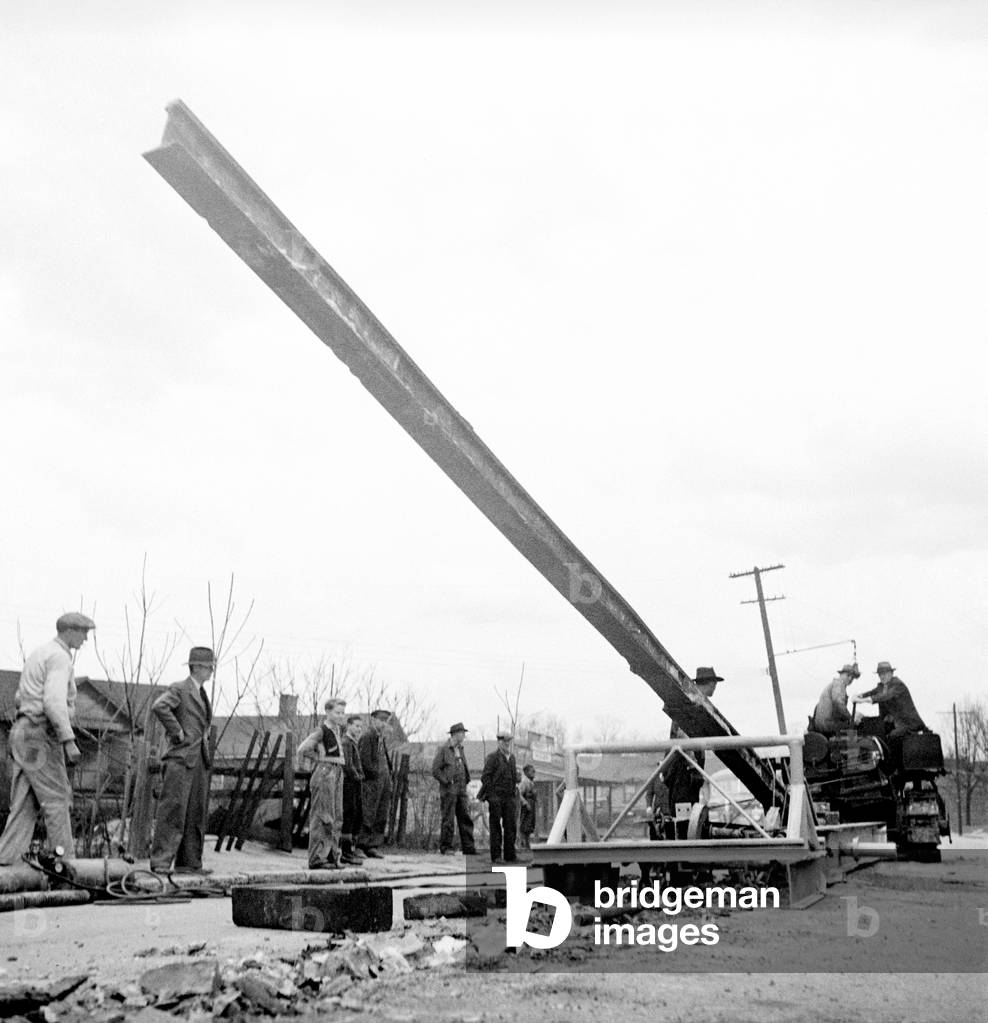 Bild von Fotografie "Bergbauspuren zur Unterstützung des Krieges 1919 (Foto)" 1919, b/w