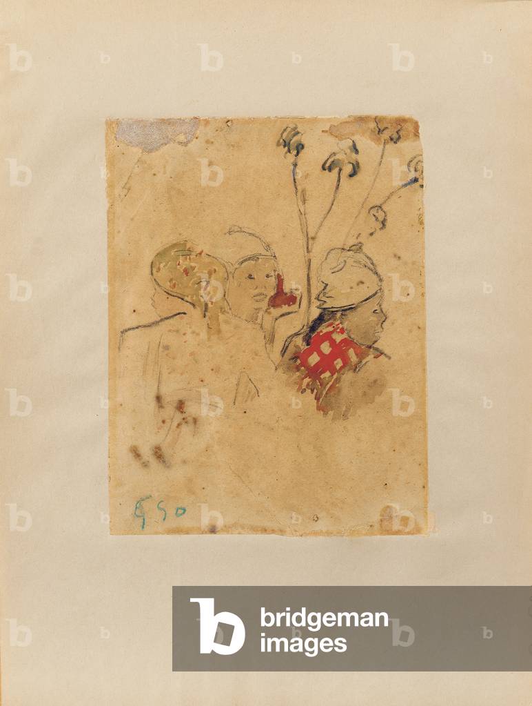 Teste e Vegetazione, 1887 (w/c su carta)