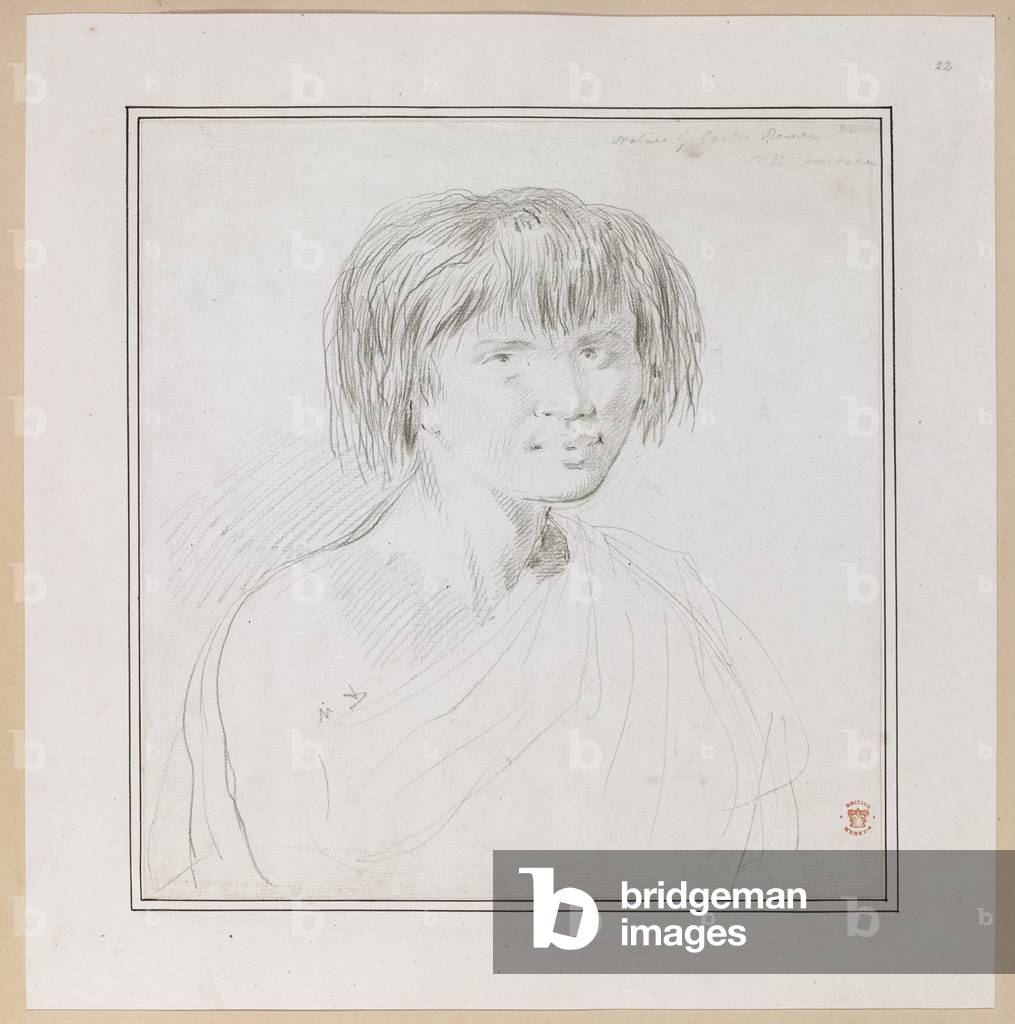 Portrait d'un homme autochtone.