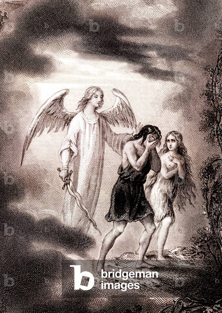 Immagine di Incisione "Paradiso perduto di Milton" 1850