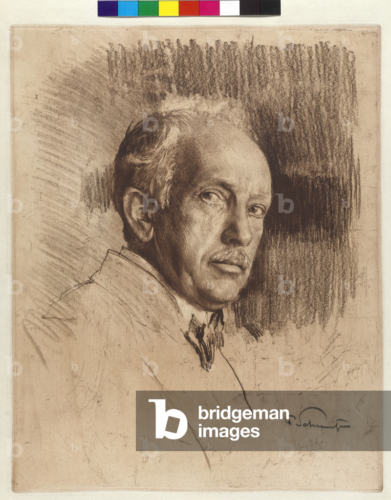 Richard Strauss, 1930 (etching)