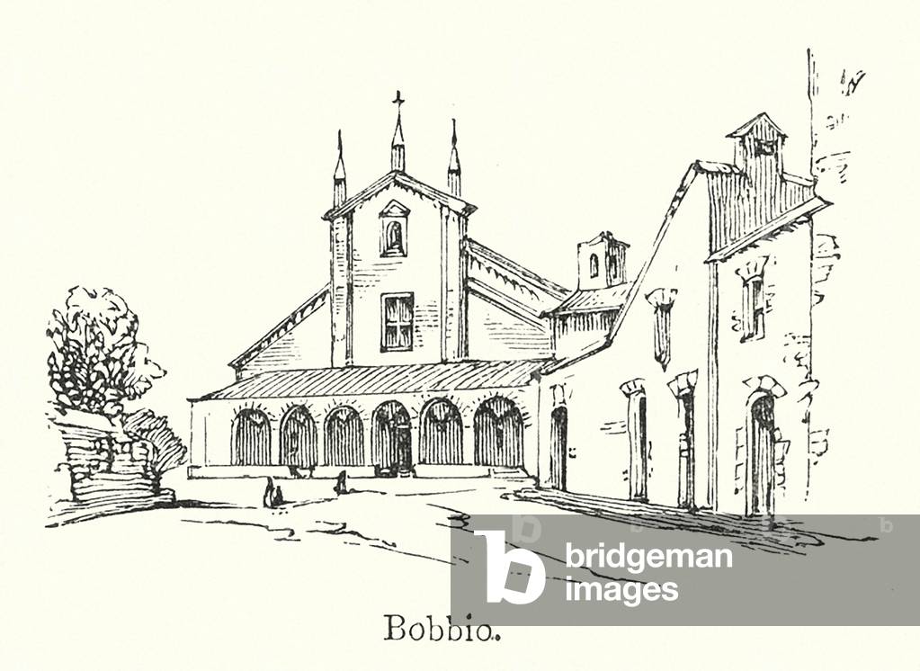 Bild von Druck "Bobbio (litho)" von English School