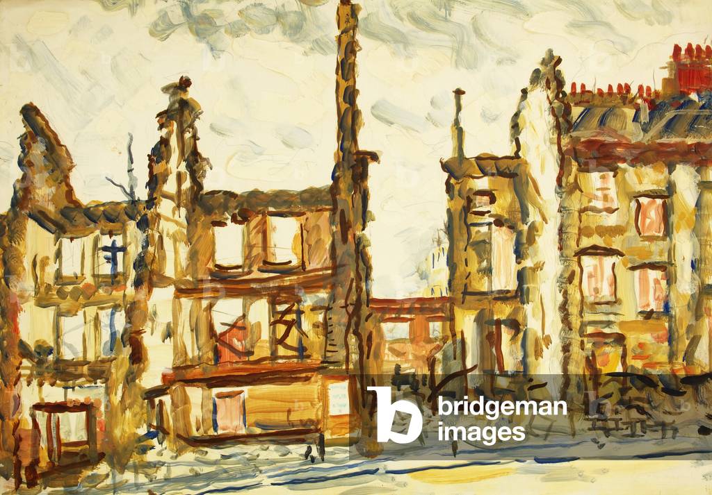 Bild von Zeichnung "Park Street" 1941 von George W. S. Melhuish