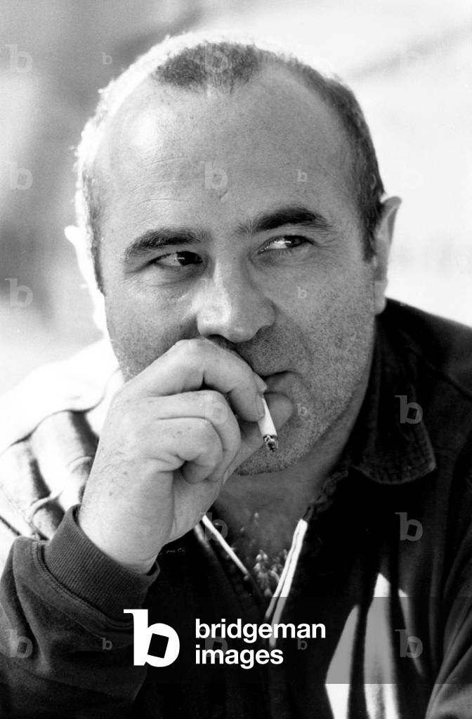 Bild von Fotografie "American Actor Bob Hoskins in 1987 (s/w Foto)" 1987 von Unknown photographer, b/w