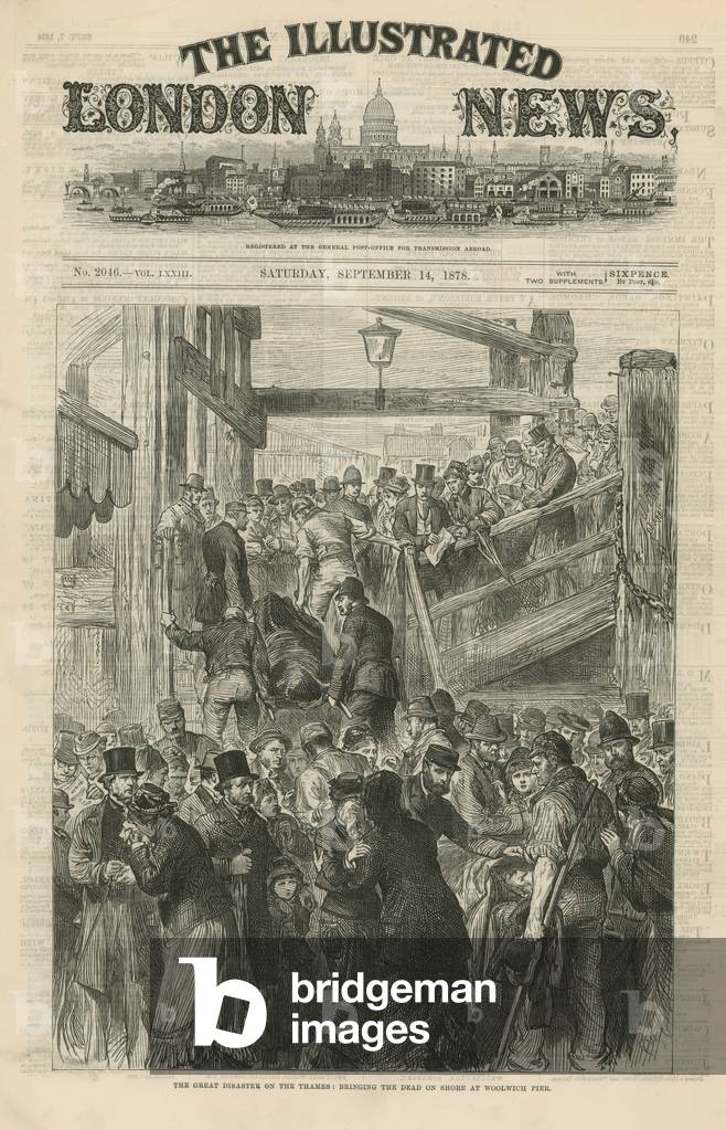 Il grande disastro sul Tamigi (incisione)