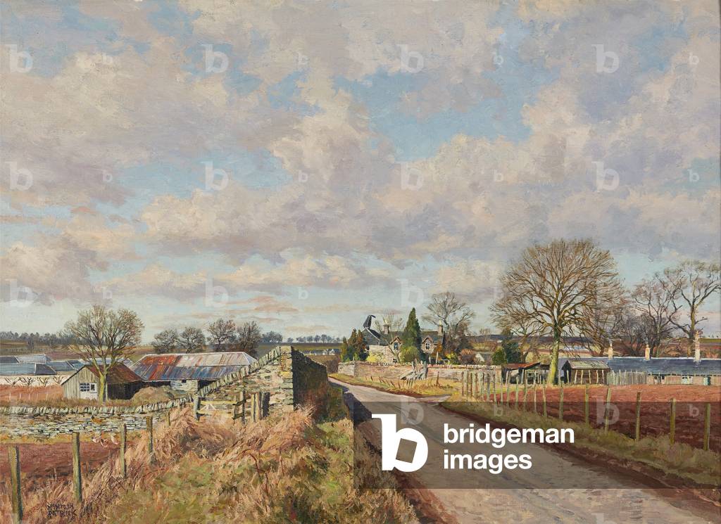 Benvie, Carse of Gowrie (Öl auf Leinwand)