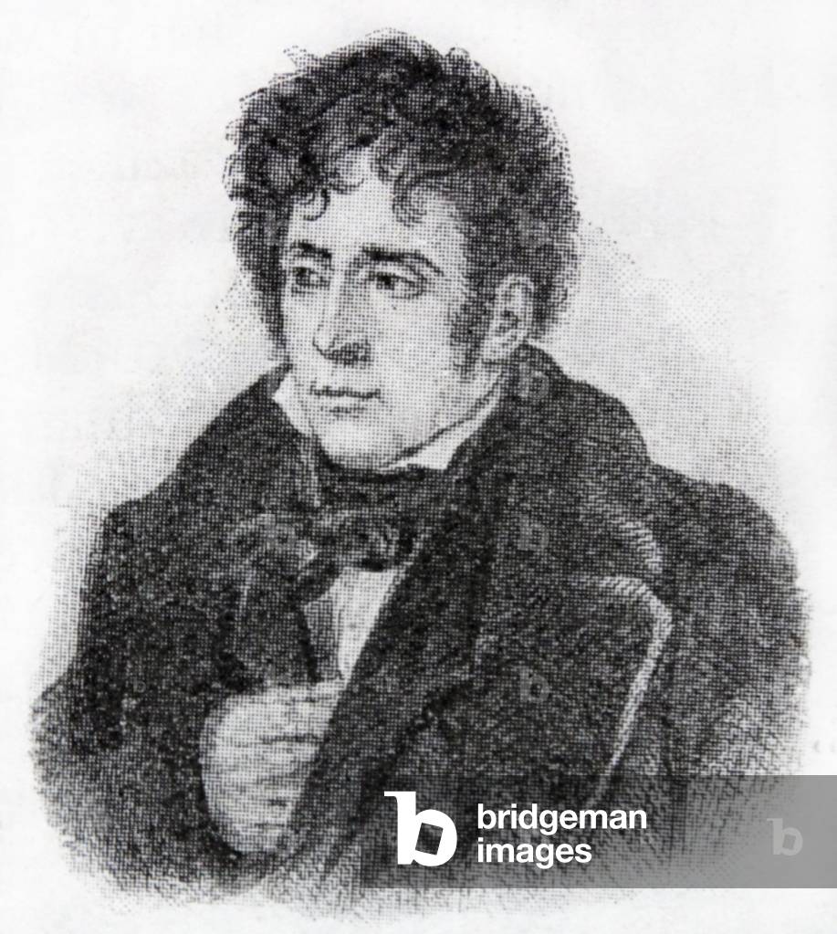 "Ritratto di François-René de Chateaubriand" 1801, b/w