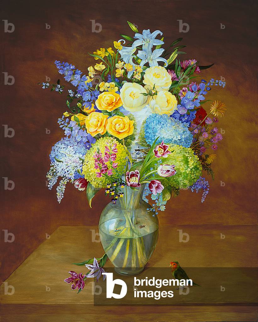 Il fiume scorre attraverso di essa, A, 2006 (olio su carta)