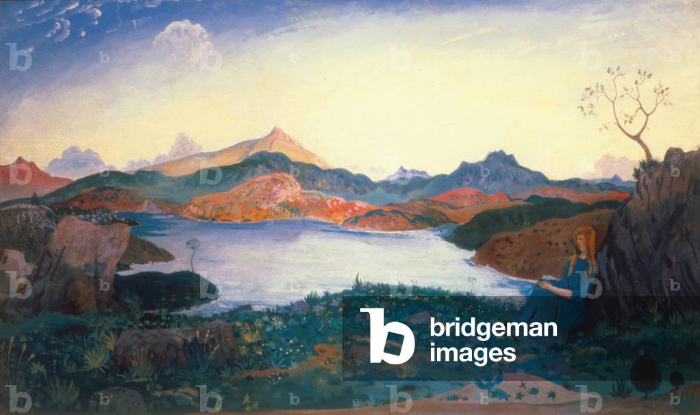 Bild von Gemälde "Garn Lake" 1913 von James Dickson Innes