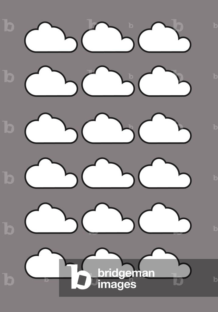 Nuages de ciel gris, 2019