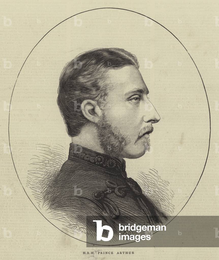 "HRH Prinz Arthur (Gravur)" von William Biscombe Gardner, b/w