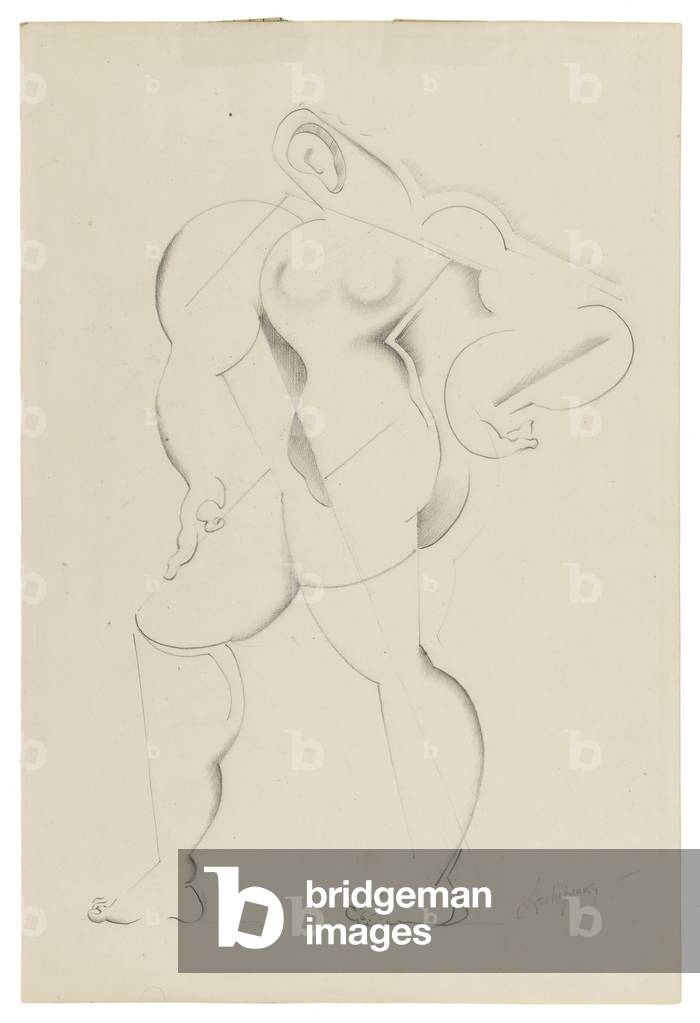 Senza titolo XI, c. 1921-1923 (grafite su carta)