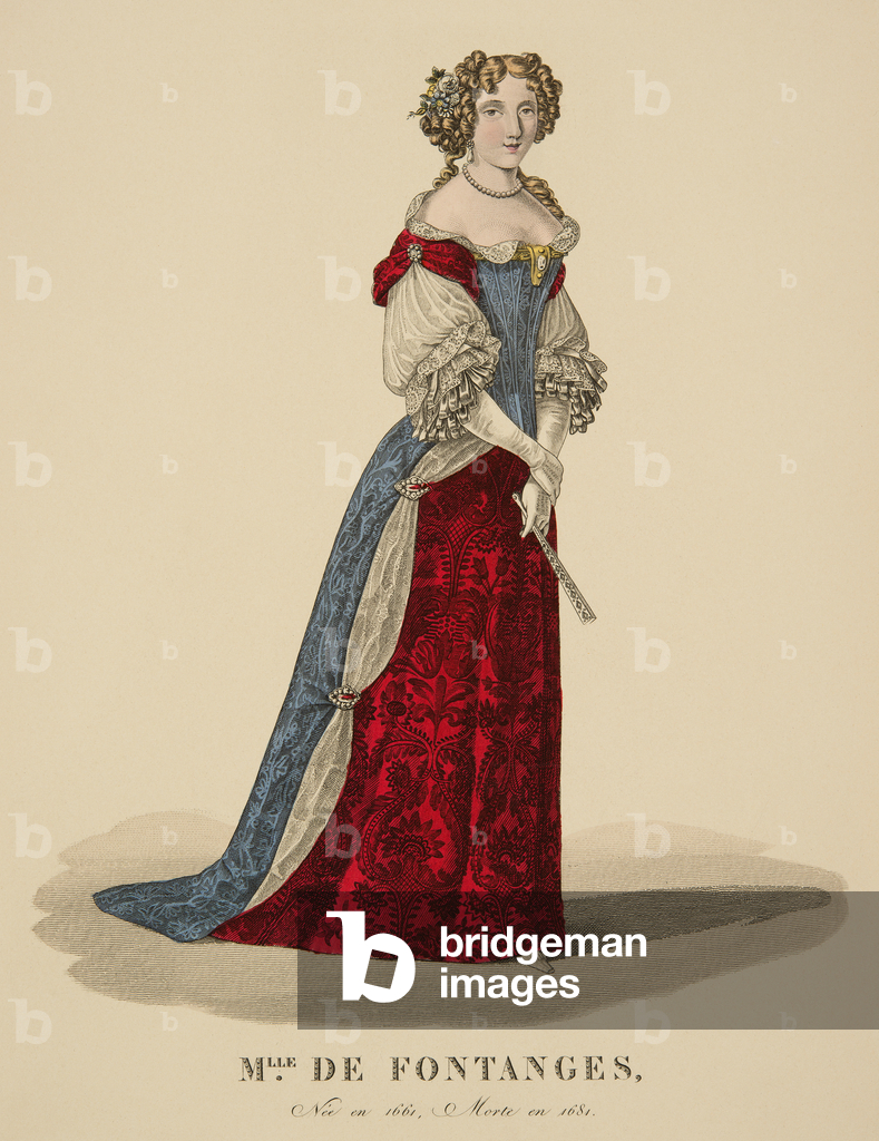 Immagine di Incisione "Ritratto di Madame de Fontanges" 1801