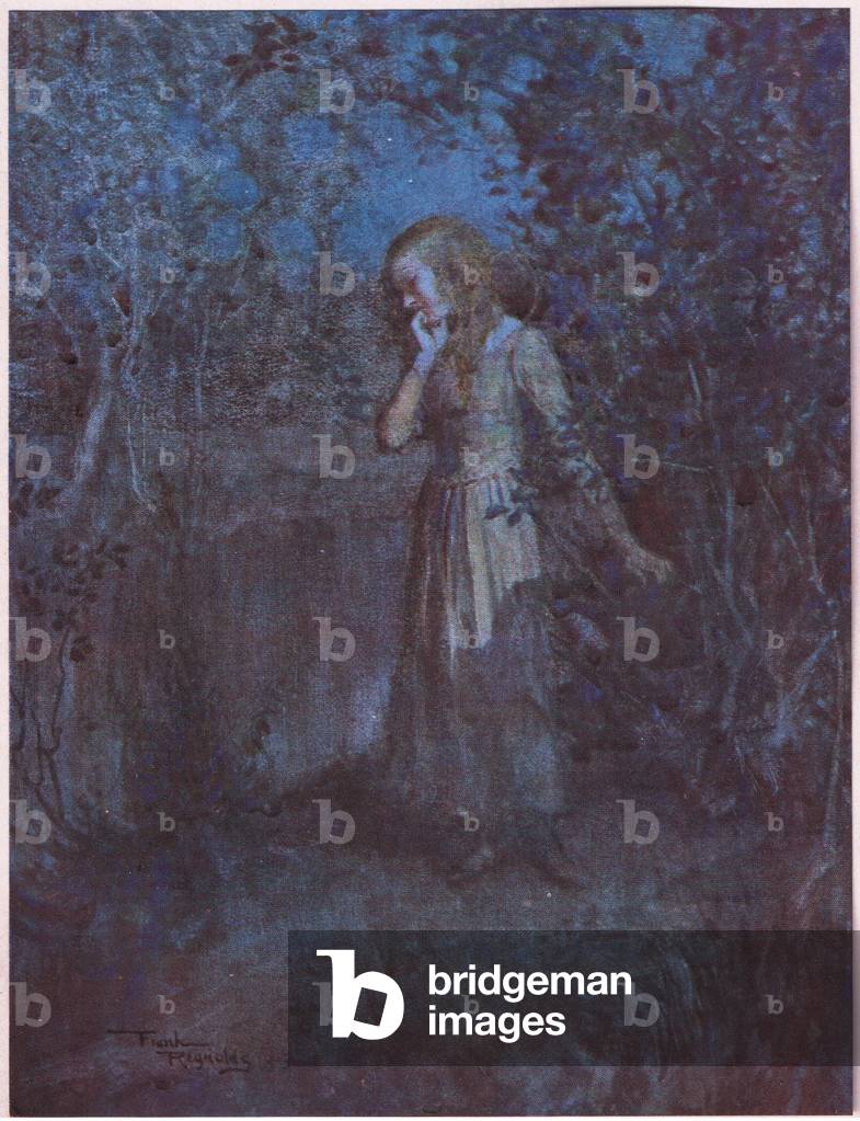 "La luce era sbiadita nell'oscurità e la sera si è approfondita nella notte", c.1920 di Frank Reynolds
