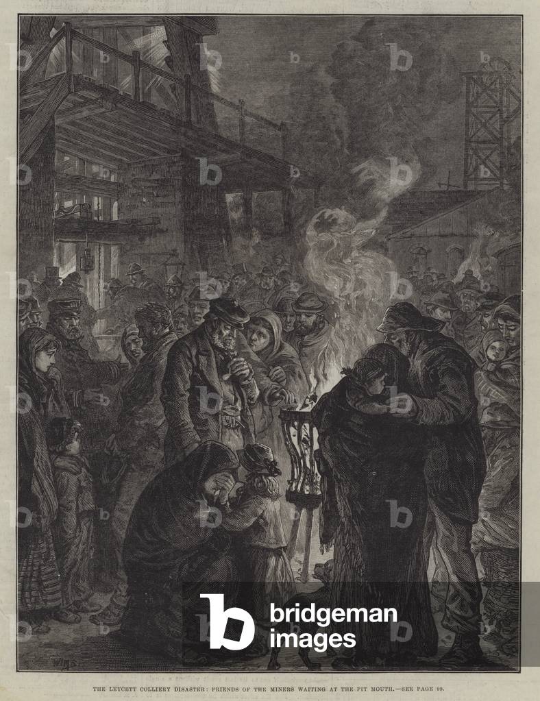 The Leycett Colliery Disaster by English Artist