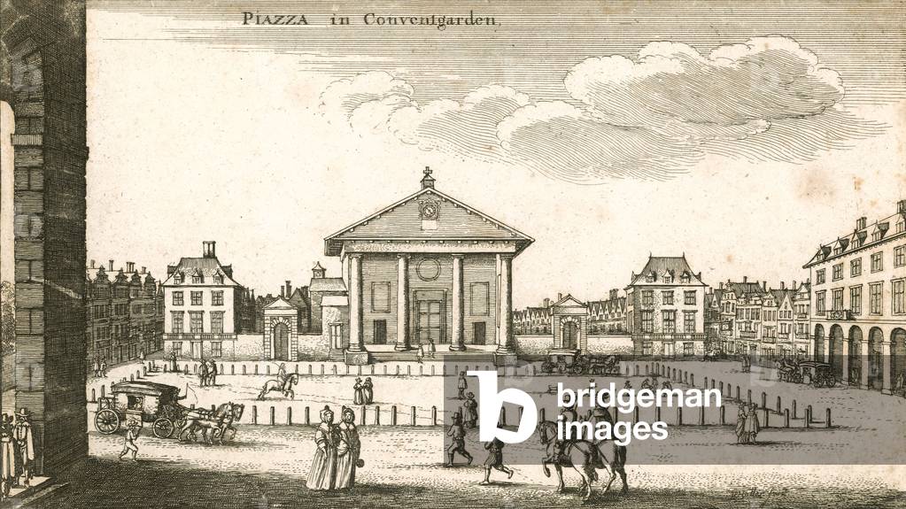 "Piazza" di Wenceslaus Hollar, b/w
