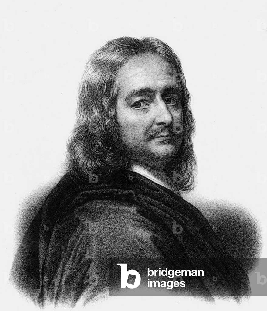 Image of Engraving depicting Philippe de Champaigne (1602 1694) French Painter (engraving), b/w