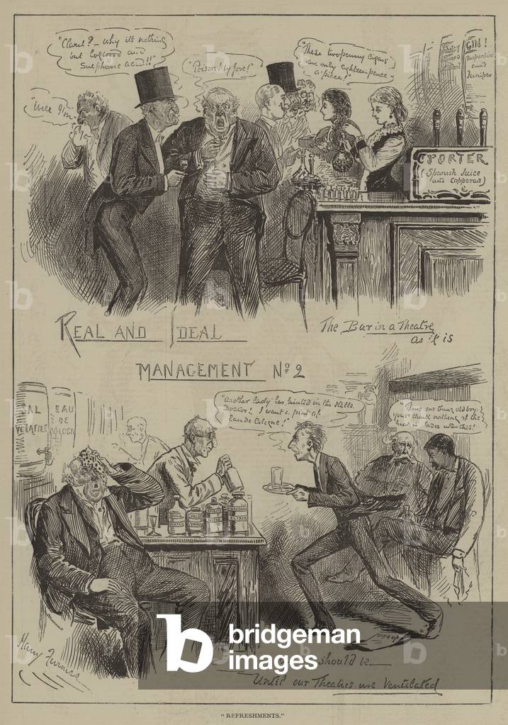 Rafraîchissements (gravure) par English School, b/w