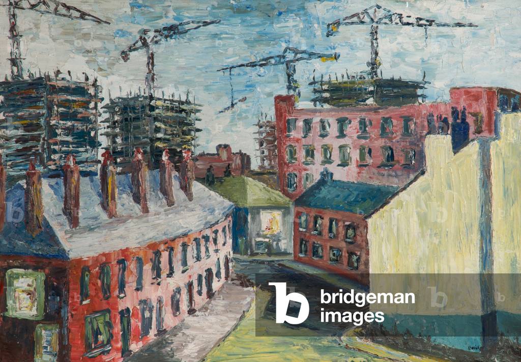 Immagine di Dipinto "Vista da Oakenrod Scuola", 1964 di Betty Hutchinson