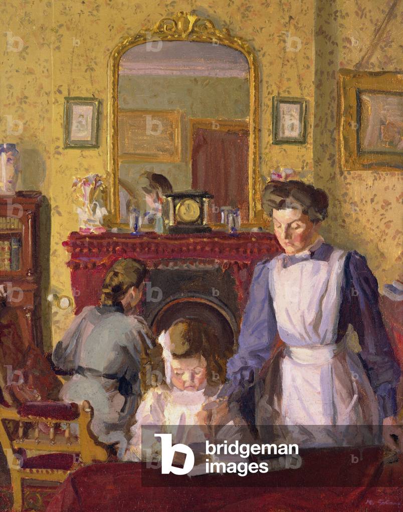 Image de Peinture représentant Dans la crèche par Harold Gilman