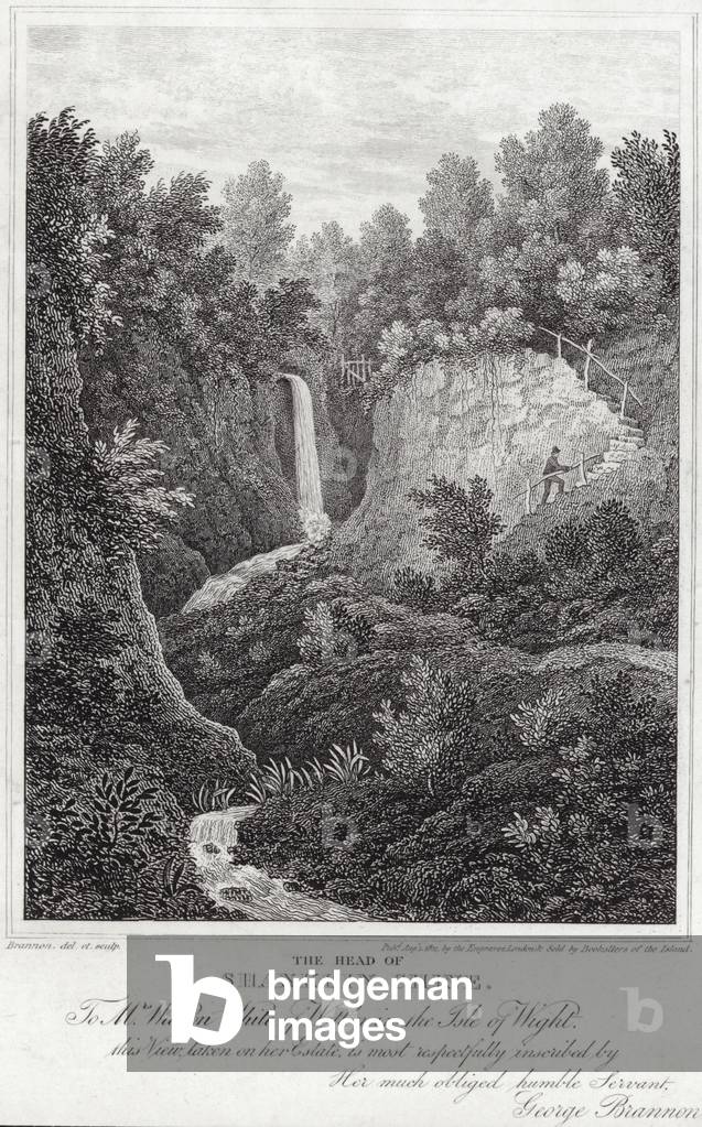 Der Kopf der Shanklin Chine (Gravur)