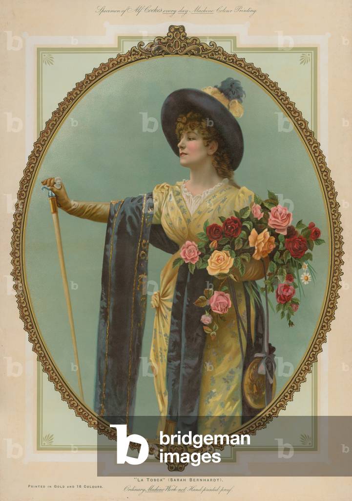 La Tosca, Sarah Bernhardt (Chromolitho)