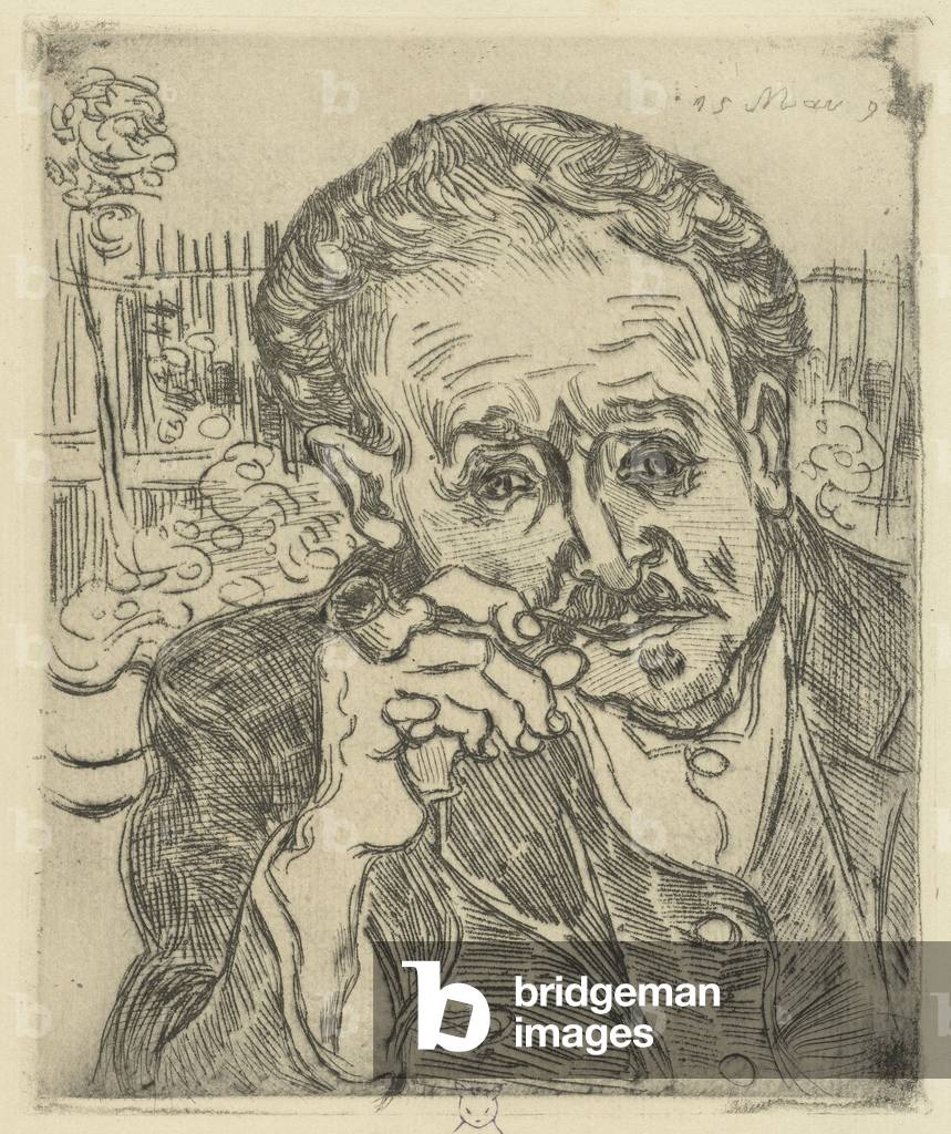 Porträt von Dr Gachet, 1890 (Ätzen)