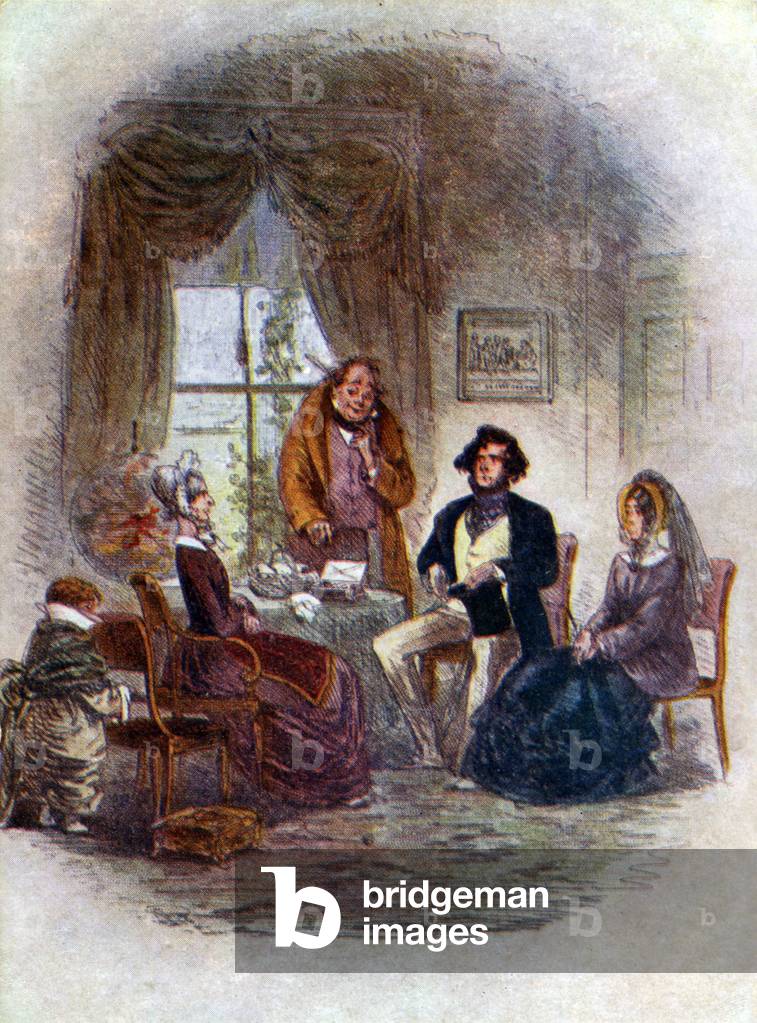 Bild von Druck "Charles Dickens - David Copperfield" 1801 von Hablot Knight Browne