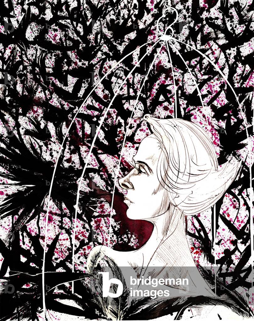 Tippi Hedren - caricatura dell'attrice americana, nato nel 1935